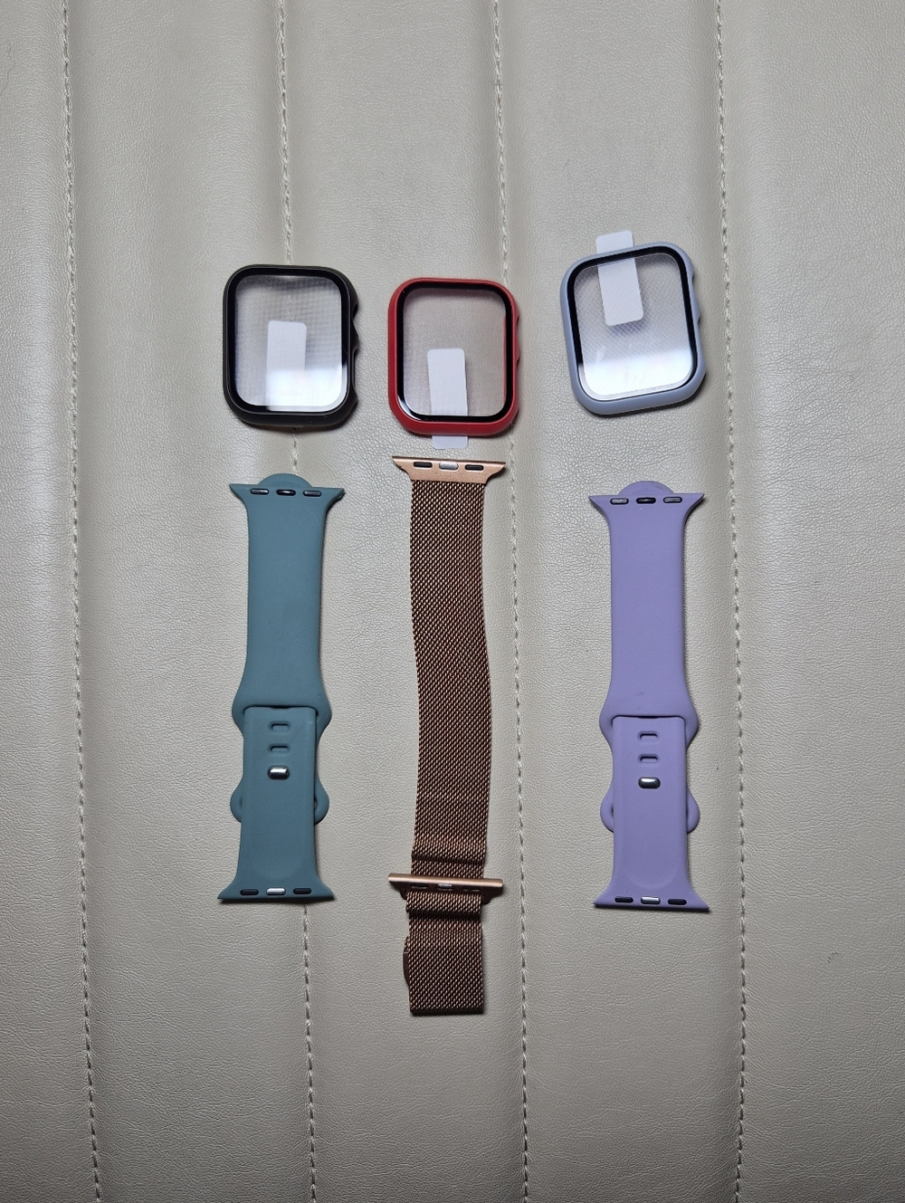 Apple Watch Bands and Covers Teal, Rose Gold, Lavender, Black, Red, Silver